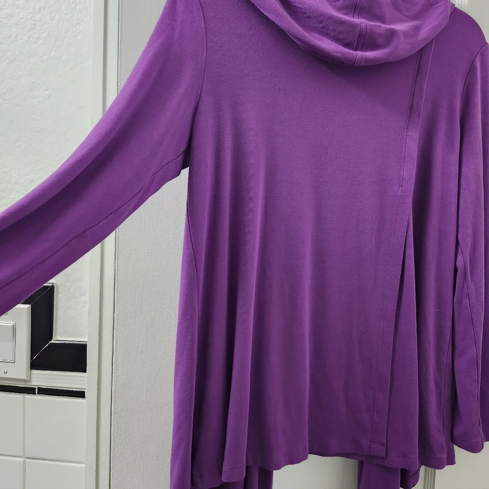Attitudes by Renee Vibrant Purple Cardigan - Picture 5 of 5